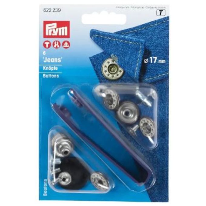 20 Sets De Boutons Pression Métal étoile Argenté 17mm - Pour Jeans, Vêtements - Neuf