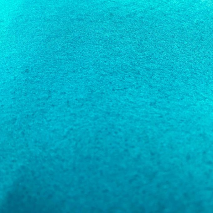 Feutrine Bleu Turquoise Au Mètre - Largeur 90 Cm, Longueur 100 Cm, Pour Loisirs Créatifs