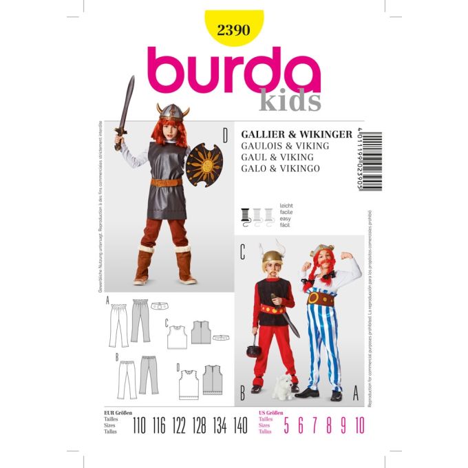 Patron pour déguisement Viking