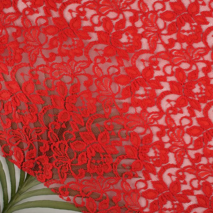 Coupon De Tissu Lin Élasthanne Rouge - 6 Pièces De 50x140 Cm - 100% Lin Français