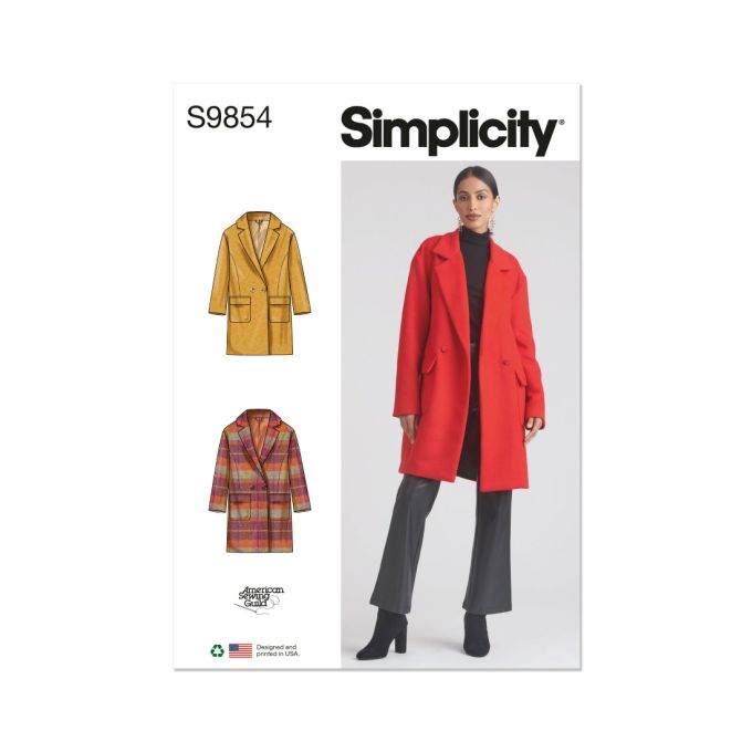Patron Couture Simplicity 2446 - Veste Amazing Fit - Tailles 6 à 14 - Neuf Non Découpé