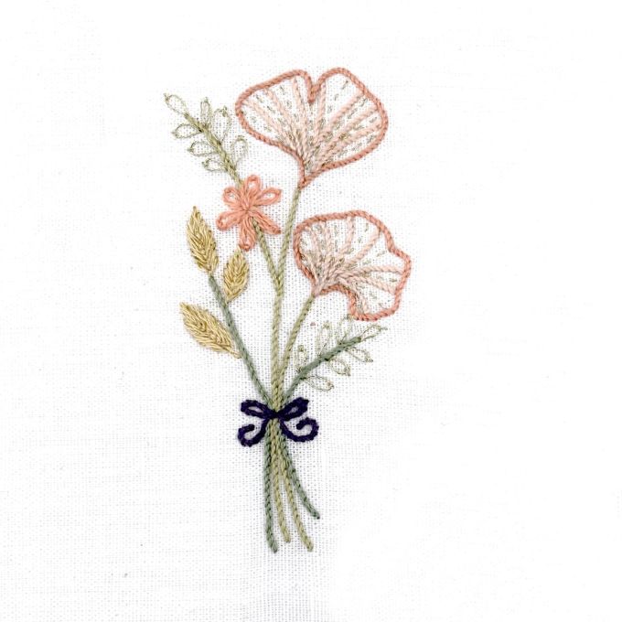 Blocs De Couette à Broder – Cœurs Et Fleurs, 10 Pièces, Modèle Fairway 95118, Neufs Sans Emballage