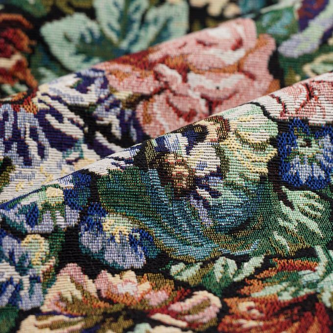 Runner Placemat VAL DI NON, uni, Gobelin Jacquard