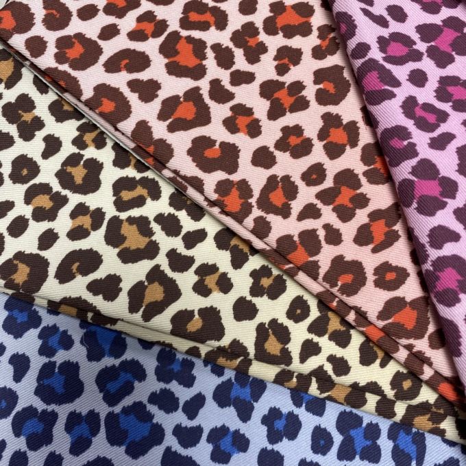 Soimoi Or Maillot De Coton En Tissu Léopard Et Serpent Peau D'animal Tissus Imprimes Par Metre 58 Pouce Large