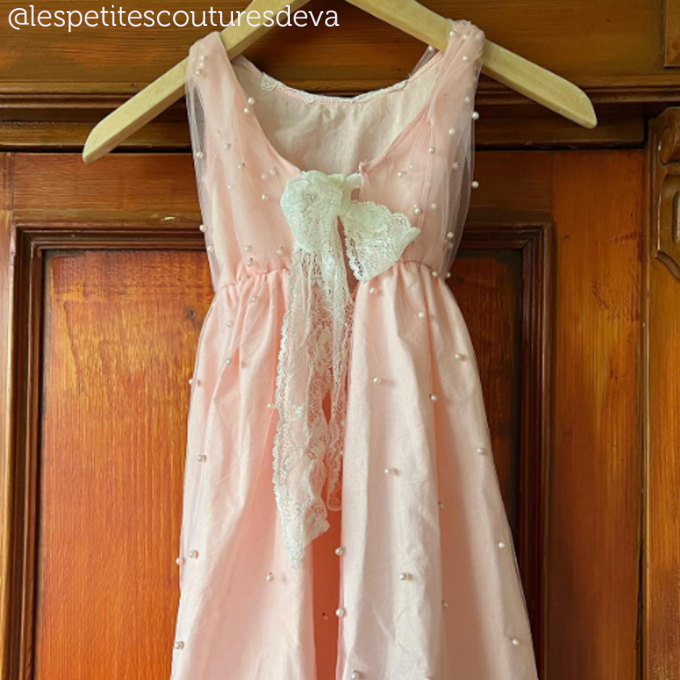 Robe De Mariage En Tulle Rose Pâle - Taille 16 - Brodée Perles Main - Neuf Avec étiquettes