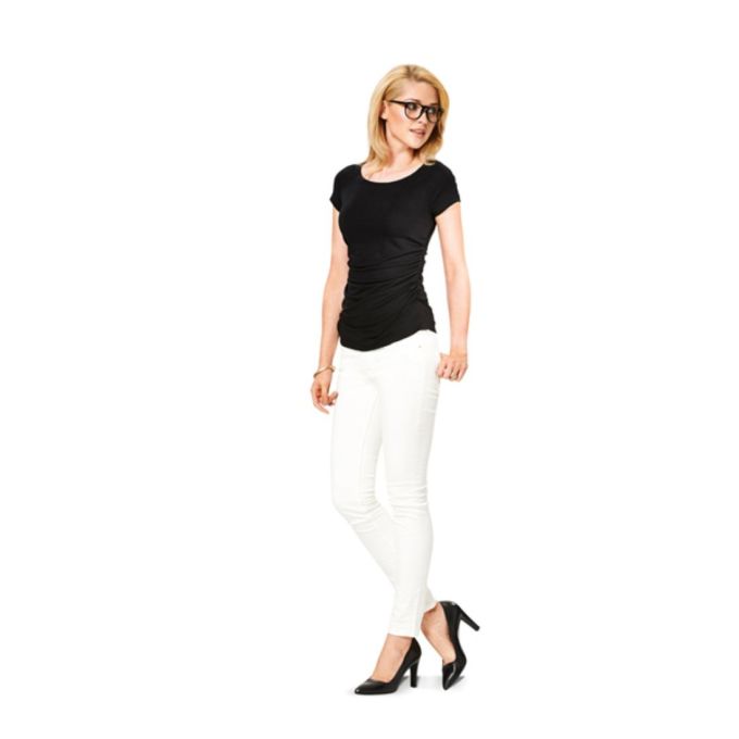 Patron De Couture Burda 6445 - T-shirt Manches Coupées, Dos Rallongé, Tailles 46 à 60