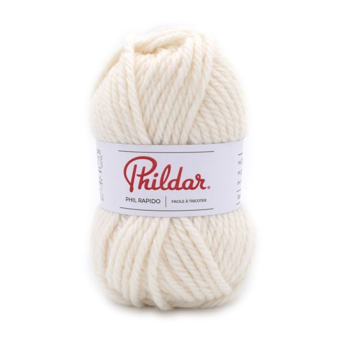 Lot De 3 Pelotes De Laine Phildar RapidO ACIER - Gris Perle - Aiguille N°7