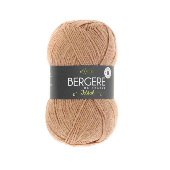 Cône De Fil à Tricoter Polyester Beige-rose – 360 Grammes, Acrylique, Aiguilles 2 à 2.5, Fabriqué En France