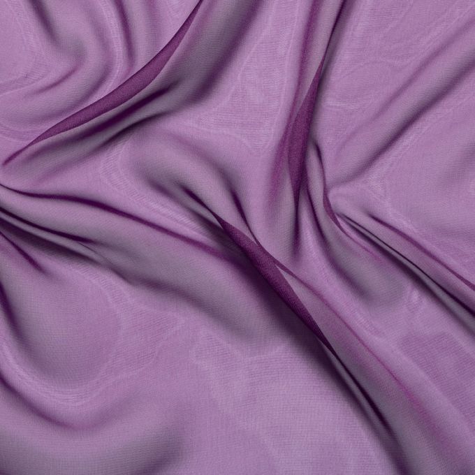 Robe de Soirée Violet en Mousseline Tenue de Soirée Élégante