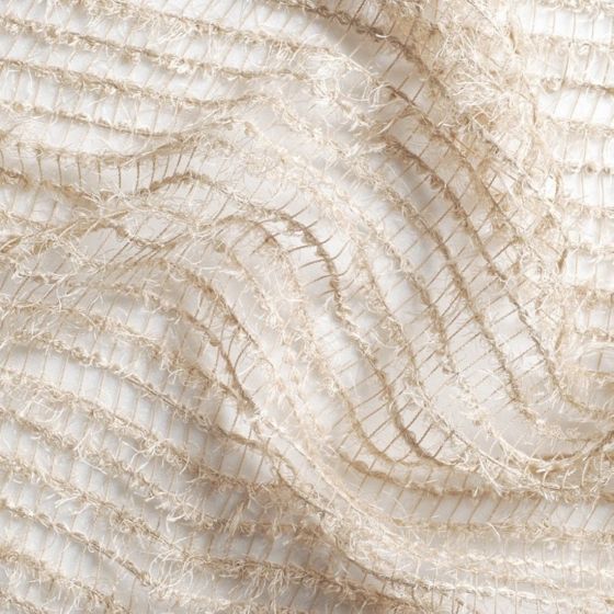 Tissu gaze filet légèrement satiné taupe 275cm