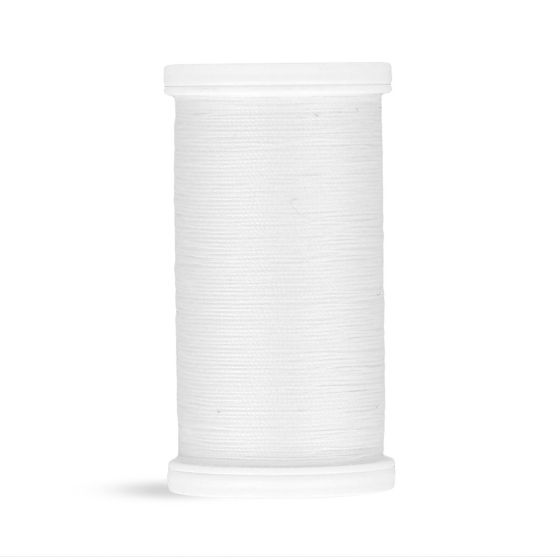 Bobine fil 100 m 100% polyester blanc