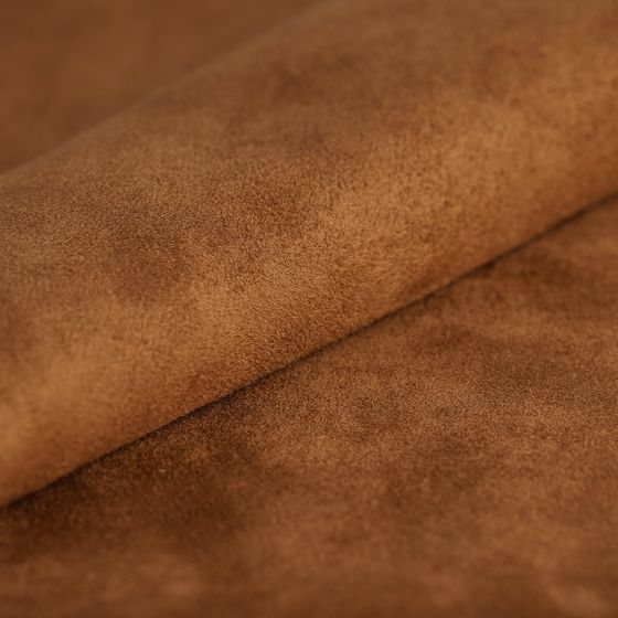 Tissu suédine lourde spéciale siège noisette