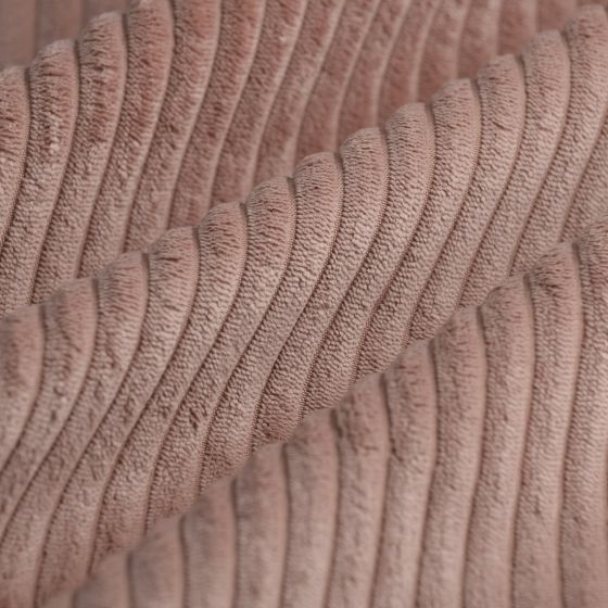 Tissu velours large côte Rocket rose 