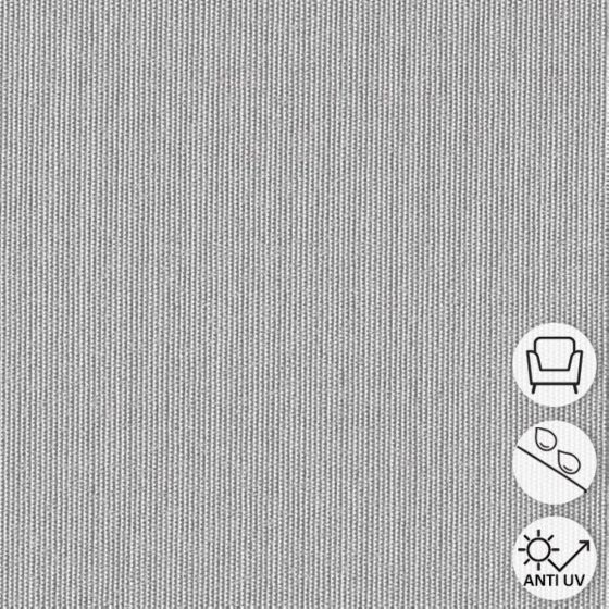 Toile unie prestance étanche gris clair anti uv - no pfas