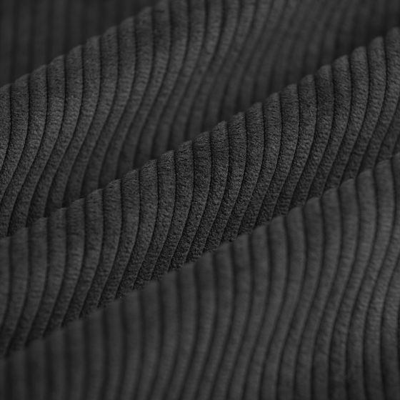 Tissu velours côtes First noir siège
