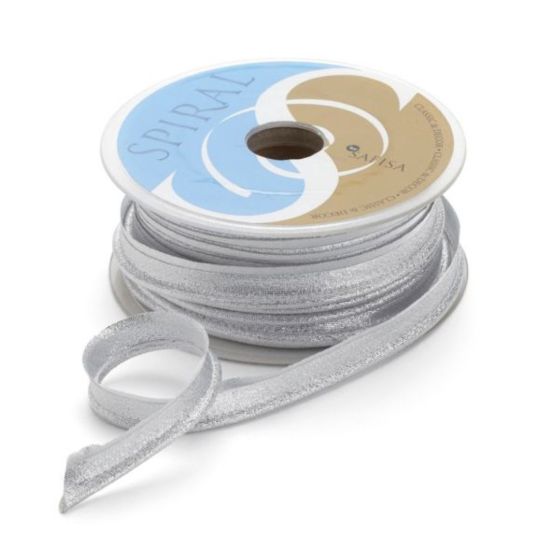 Passepoil tissu métallisé Argent 15 mm
