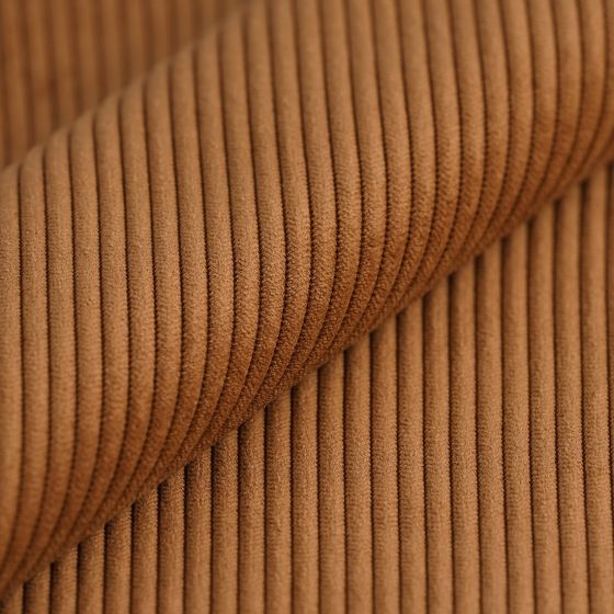 Tissu velours côtelé First rouille
