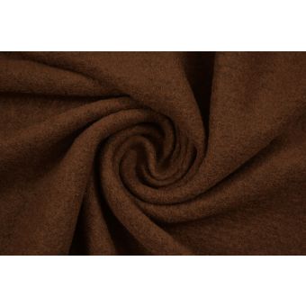 Coupon 300x148cm de Laine bouillie marron rougeâtre