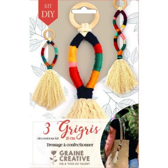 Kit tressage 3 grigris 130x200x40mm