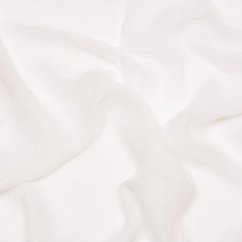 Tissu voile taffetas polyester lin effet naturel écru