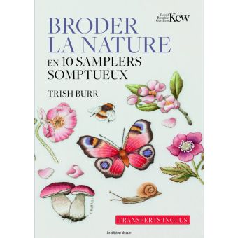 Livre broder la nature en 10 samplers somptueux