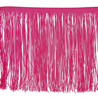 Ruban à franges rose longueur 200 mm