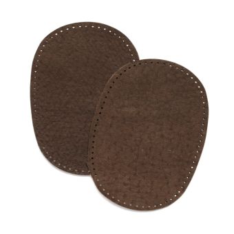 Renfort cuir véritable à coudre marron