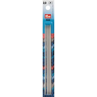 Aiguilles à tricoter doubles pointes gris perle ou gris