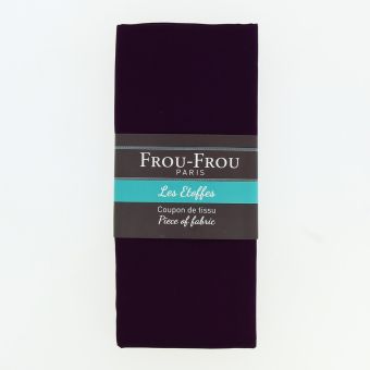 Grand coupon tissu uni 142x70cm viscose violet