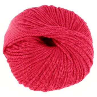Pelote de laine Fuschia - 100% Baby Alpaga - Gros fil - 50 gr.