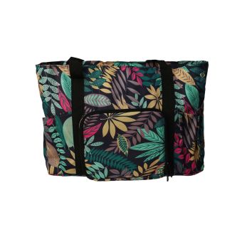 Sac pour pelote 40x28x17cm feuilles vertes jungle