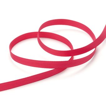 Ruban gros grain rose fuchsia 6mm