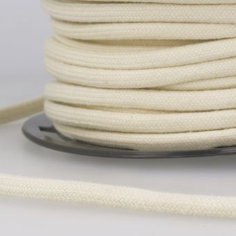 Cordon coton tubulaire écru 8mm