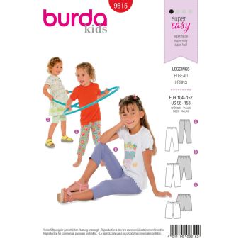 Patron Burda 9615 -Legging enfant