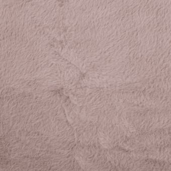Tissu lainage poils courts uni rose clair