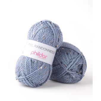 Fil à tricoter Phildar randonnées bleu