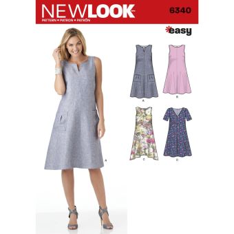 Patron New Look 6340 - robe femme