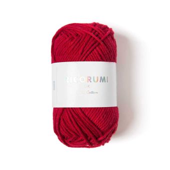 Fil à crocheter Creative Ricorumi dk rouge vin 029 coton 57,5m - Rico Design