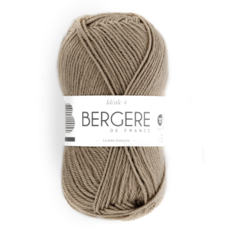 Pelote de fil à tricoter Idéal 4 chanvre - Bergère de France