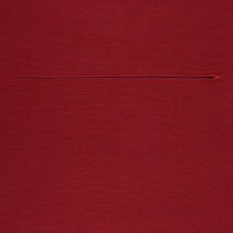 Dos de coussin zippé rouge 