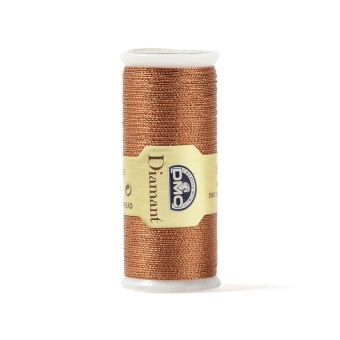 Fil à broder métallisé Diamant - Or à Marron