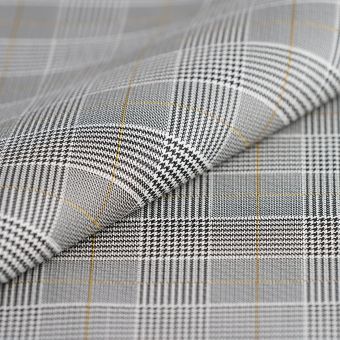 Simili cuir à carreaux gris