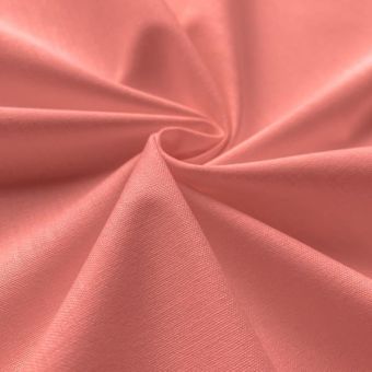 Tissu coton uni Cristina corail