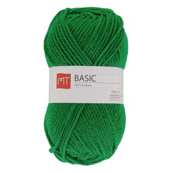 Pelote de fil à tricoter MT basic vert