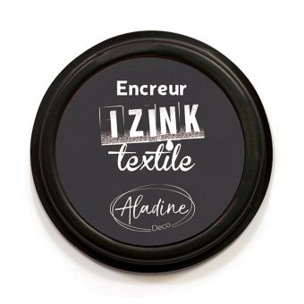 Encreur textile izink noir khol