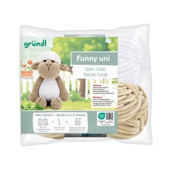 Kit de crochet Flocon le Mouton – Amigurumi doux fil Funny OEKO-TEX