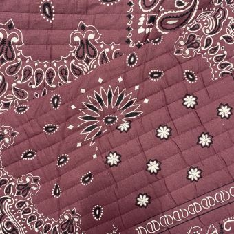 Coupon 2m matelassé Bandana violet - Promod Couture