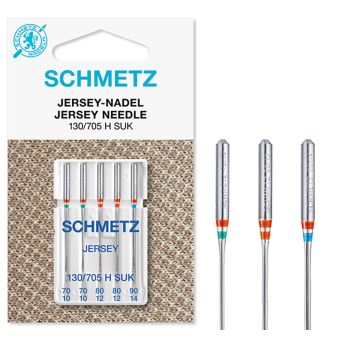  Aiguilles machine Schmetz jersey assorties 70 a 10 et 90 a 14 - 130/705 H SUK
