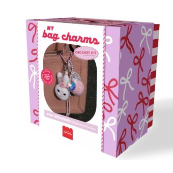 Kit crochet DIY - Bag Charms glam pink - La Petite Épicerie