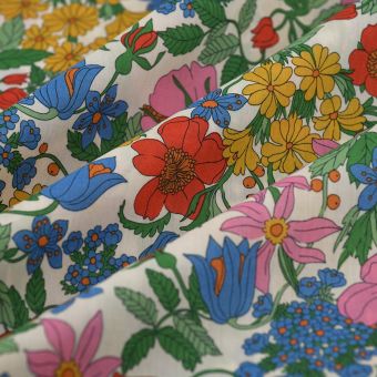 Tissu Libety Tana Lawn Clarabell multicolore 